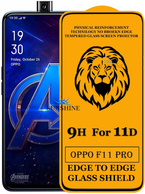 SUNSHINE Edge To Edge Tempered Glass for Oppo F11 Pro(Pack of 1)