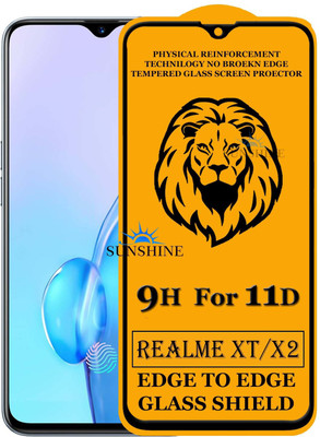 SUNSHINE Edge To Edge Tempered Glass for Realme XT, Realme XT(Pack of 1)