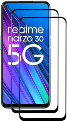 VAlight Edge To Edge Tempered Glass for Realme Narzo 30 5G, realme Narzo 30 5G(Pack of 2)