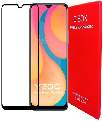 Q Box Edge To Edge Tempered Glass for Vivo Y20G(Pack of 1)
