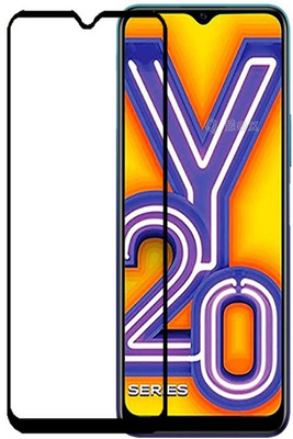 Q Box Edge To Edge Tempered Glass for Vivo Y20i(Pack of 1)