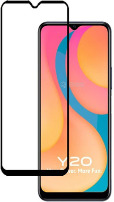 Q Box Edge To Edge Tempered Glass for Vivo Y20(Pack of 1)