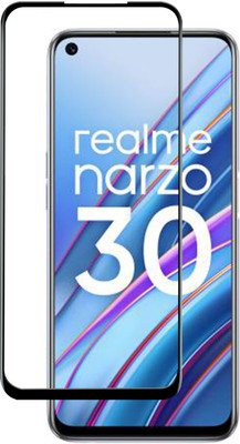 VAlight Edge To Edge Tempered Glass for Realme Narzo 30, realme Narzo 30(Pack of 1)