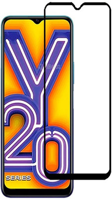 Q Box Edge To Edge Tempered Glass for Vivo Y20i(Pack of 1)