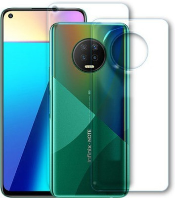 DEVOLD ENTERPRISES Front and Back Screen Guard for Infinix Note 7(Pack of 2)