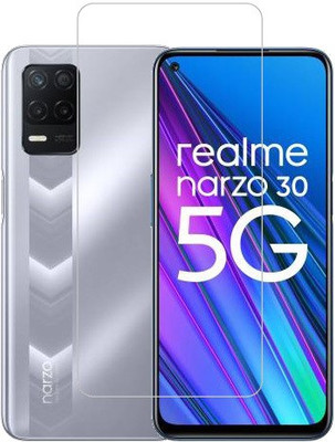 HOBBYTRONICS Tempered Glass Guard for Realme Narzo 30(Pack of 1)