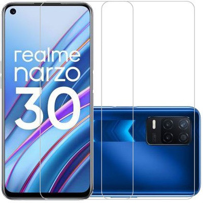 MaxR Tempered Glass Guard for Realme Narzo 30 Realme Narzo 30 5G(Pack of 2)