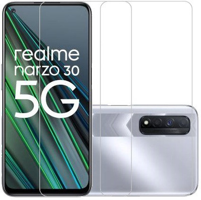 HOBBYTRONICS Tempered Glass Guard for Realme Narzo 30(Pack of 2)