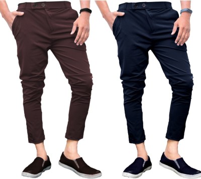 Knit Vey Slim Fit Men Multicolor Trousers