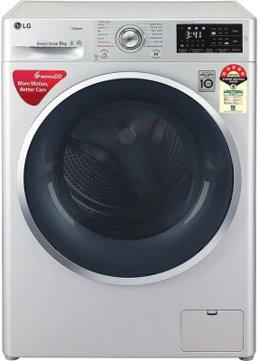 LG 8 kg Fully Automatic Front Load Silver(FHT1408ZNL)