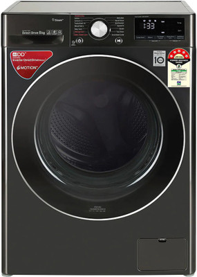 LG 8 kg Fully Automatic Front Load Black(FHV1408ZWB)   Washing Machine  (LG)