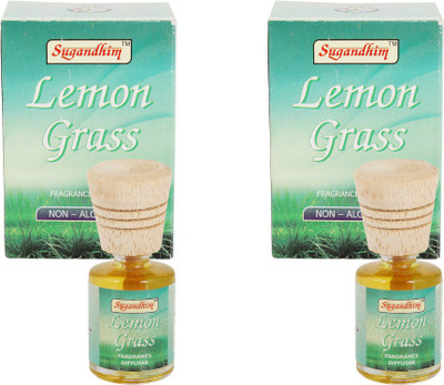 Sugandhim Lemongrass for Living Room|Washroom|Bedroom|Office|Home Fragrances |MaintanenceFree|Long lasting fragrance|Non Toxic & Non Chemical|Easy to Use 10 ML Pack of 2 Diffuser Fragranace Diffuser Lemongrass 10 ml Pack of 2(2 x 10 ml) Sugandhim Lemongrass for Living Room|Washroom|Bedroom|Office|Home Fragrances |MaintanenceFree|Long lasting fragrance|Non Toxic & Non Chemical|Easy to Use 10 ML Pack of 2 Diffuser Fragranace Diffuser Lemongrass 10 ml Pack of 2(2 x 10 ml)