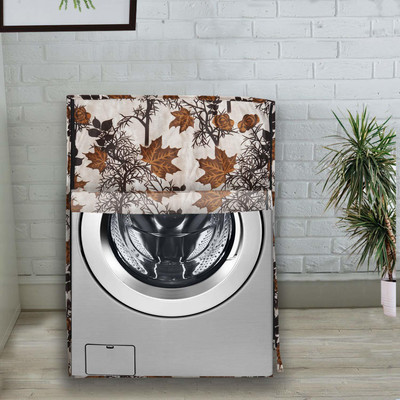 Groki Front Loading Washing Machine  Cover(Width: 58 cm, Brown)
