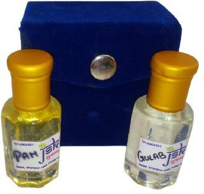 JSK Combo-(Attar PAN-SUGANDH & Attar GULAB)-12-Ml-Pack of 2 Floral Attar(Rose)