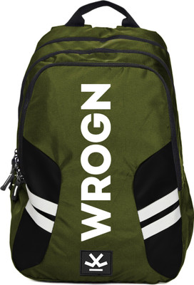 WROGN Hustle 4.0 Unisex with Rain Cover 35 L Laptop Backpack(Green)