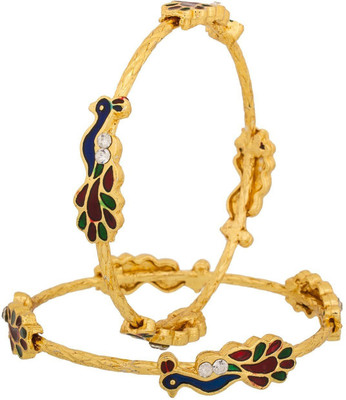 ZENEME Alloy Bangle Set(Pack of 2)