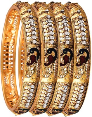 KENNICE Alloy Gold-plated Bangle Set(Pack of 4)