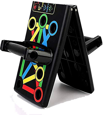 Shopeleven Push Up Board Bars Stand for Home Gym Dips Chest Exercise Equipment Push-up Bar(Black)