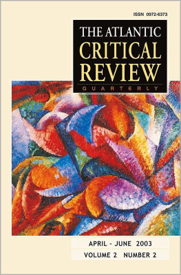 The Atlantic Critical Review, April-June 2003(English, Paperback, unknown)