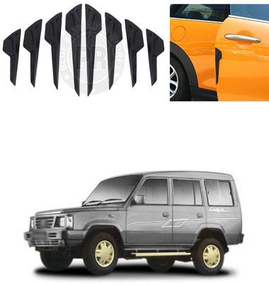 XZRTZ Plastic Car Bumper Guard(Black, Pack of 8, Tata, Spacio)