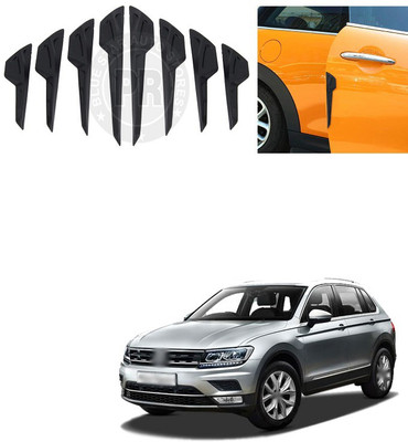 XZRTZ Plastic Car Bumper Guard(Black, Pack of 8, Volkswagen, Polo GT)