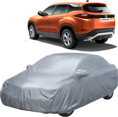 UK Blue Car Cover For Tata Harrier (With Mirror Pockets)(Silver, For 2019, 2020, 2021 Models)
