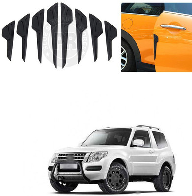 XZRTZ Plastic Car Door Guard(Black, Pack of 8, Mitsubishi, Pajero)