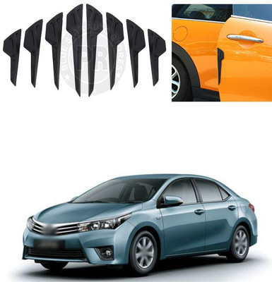 XZRTZ Plastic Car Bumper Guard(Black, Pack of 8, Toyota, Corolla Altis)