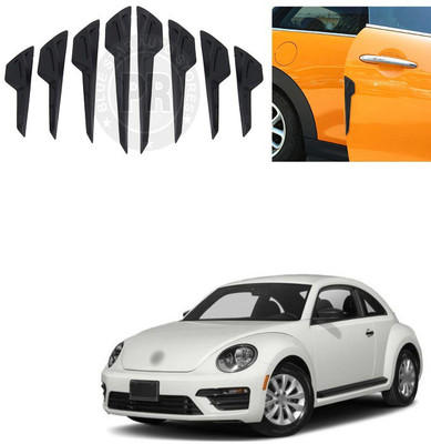 XZRTZ Plastic Car Bumper Guard(Black, Pack of 8, Volkswagen, Beetle)