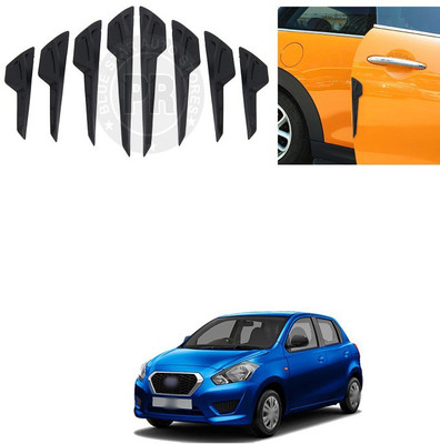 XZRTZ Plastic Car Door Guard(Black, Pack of 8, Datsun, Go)