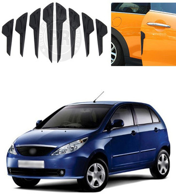 XZRTZ Plastic Car Bumper Guard(Black, Pack of 8, Tata, Indica)