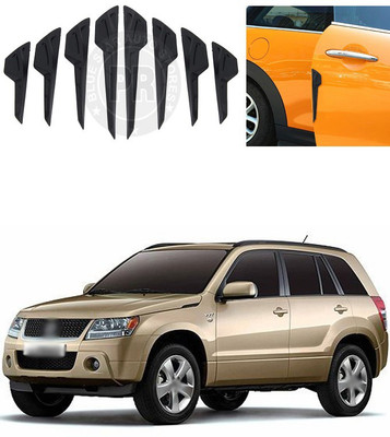 XZRTZ Plastic Car Door Guard(Black, Pack of 8, Maruti, Grand Vitara)