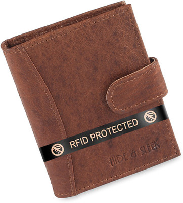 HIDE & SLEEK Card Holder 20 Card Holder(Set of 1, Brown)