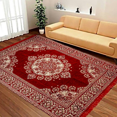 Achintya Multicolor Velvet Carpet(4 ft,  X 6 ft, Rectangle)