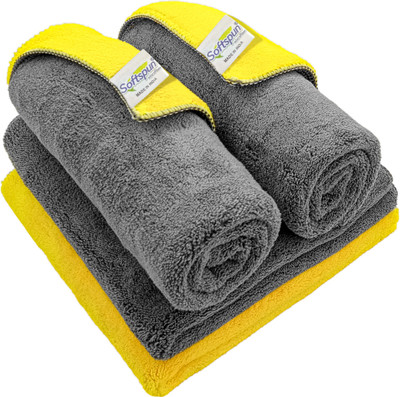 SOFTSPUN SOFTSPUN Microfiber Towel Wet and Dry Microfiber Cleaning Cloth (4 Units) Wet and Dry Microfiber Cleaning Cloth(4 Units)