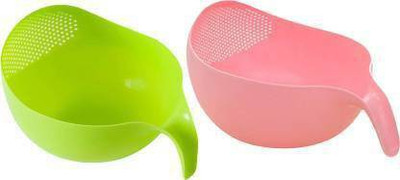 Dk Trendz Collapsible Colander(Pink, Green Pack of 2) deal from flipkart