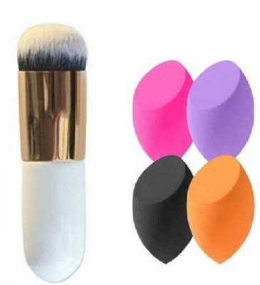 seyblush 4 MAKEUP SPONGE WITH FOUNDATION BRUSH (5 Items in the set) (5 Items in the set)(5 Items in the set)