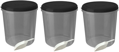 AVAIKSA Plastic Utility Container  - 10000 ml(Pack of 3, Black)