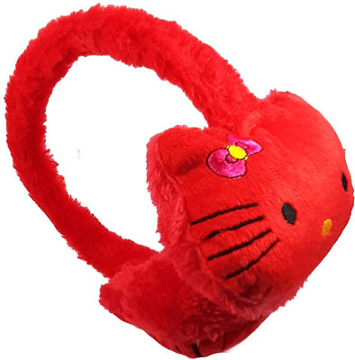 manokamna store Winters Cute Red Ear Muffs/Ear Warmer & for Winter Kids,Girls,Teens Ear Muff(Pack of 1)