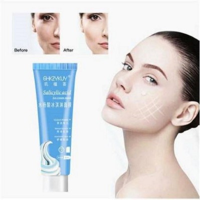 ShopCircuit Salicylic Acid Ice Cream Mask Acne Moisturizing Smear Mask Blackheads Remover Mask Cleansing & Shrinking Pores(120 ml)