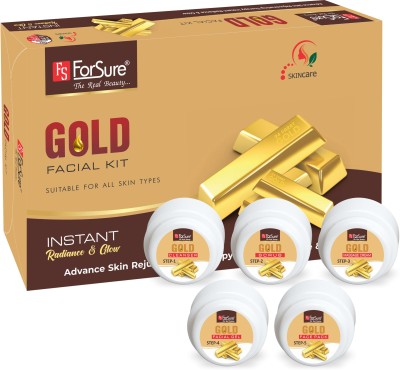 ForSure The Real Beauty Gold Facial Kit Instant Radiance & Glow(80 g)