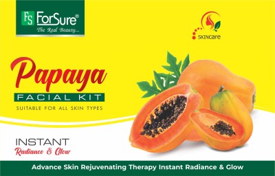 ForSure The Real Beauty Papaya Facial Kit Instant Radiance & Glow(80 g)