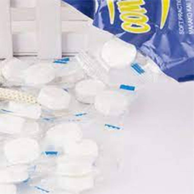 Ruchi World Magic Tablet Coin Tissue Independent small towel folded package, the perfect travel companion. Applicable everywhere.[PACK OF 50 Coin tablet](50 Tissues)