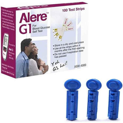 Alere G1 100 Strips with 100 Lancets Glucometer Lancets(100)
