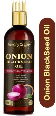 Healthy Origins Organic Black Seed Oil | Kalonji Oil Hair Oil WITH COMB APPLICATOR Pro Hair Oil(100 ml)