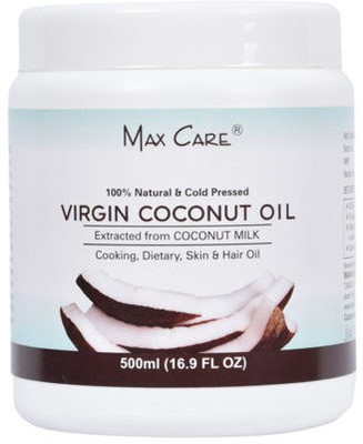 MAXCARE Virgin Coconut (100% Natural and Cold Pressed) WIDE MOUTH - Use as Skin Care, Hair Care, Baby Care, Dietary Hair Oil(500 ml) MAXCARE Virgin Coconut (100% Natural and Cold Pressed) WIDE MOUTH - Use as Skin Care, Hair Care, Baby Care, Dietary Hair Oil(500 ml)