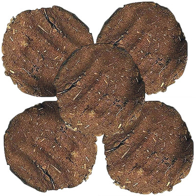 Corofitam Natural Brown Havan Cow Dung Cake (Pack of 30)