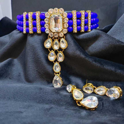 CATALYST Alloy Copper Blue Jewellery Set(Pack of 1)