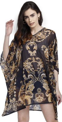 Aditi Wasan Printed Polyester Women Kaftan