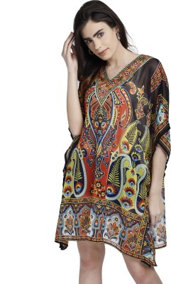 Aditi Wasan Printed Polyester Women Kaftan